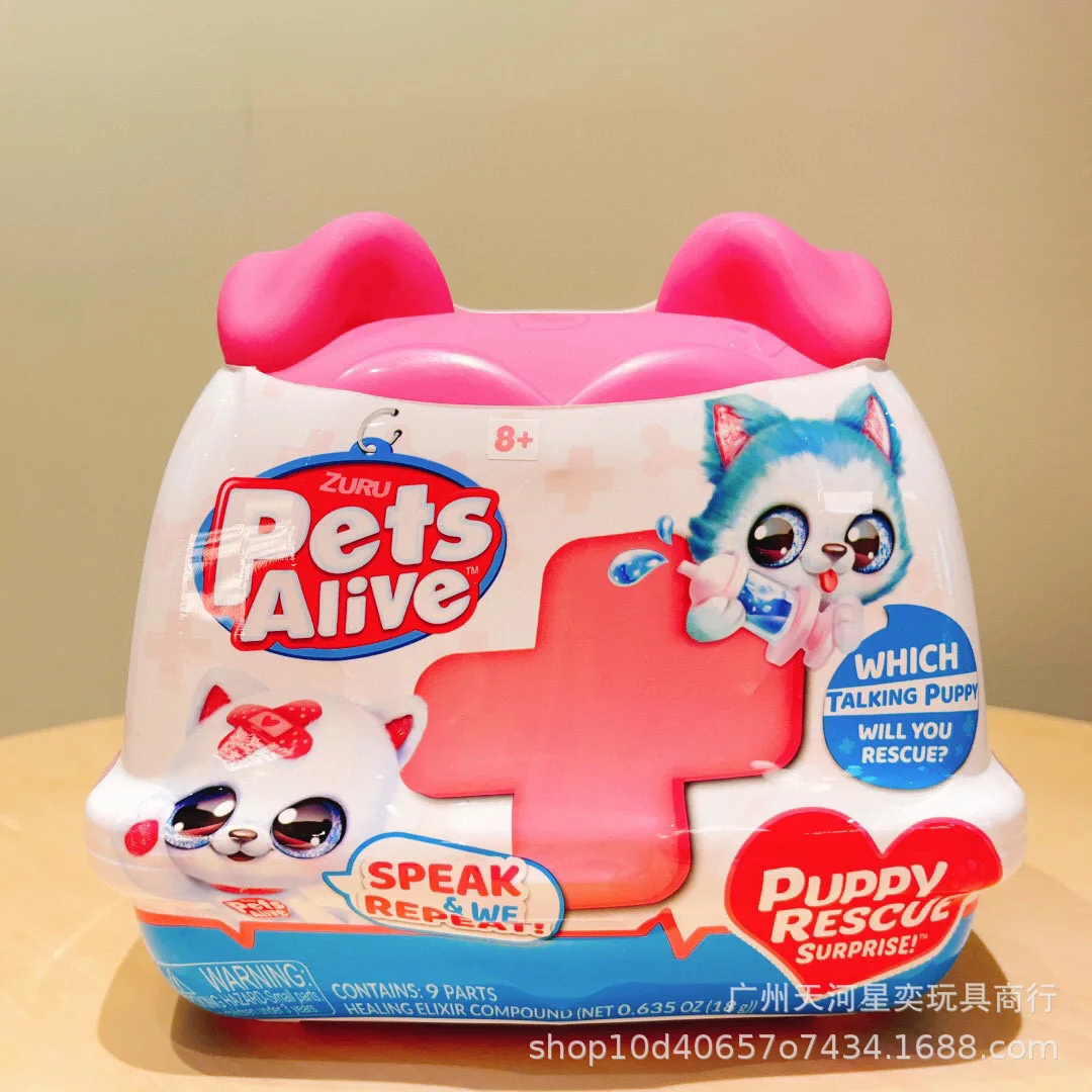 

Оригинальный Zuru New Zealand Pets Alive Puppy Rescue Surprise Blind Box: Говорящая, повторяющая, интерактивная фигурка питомца из серии Rescue Shop – подарки