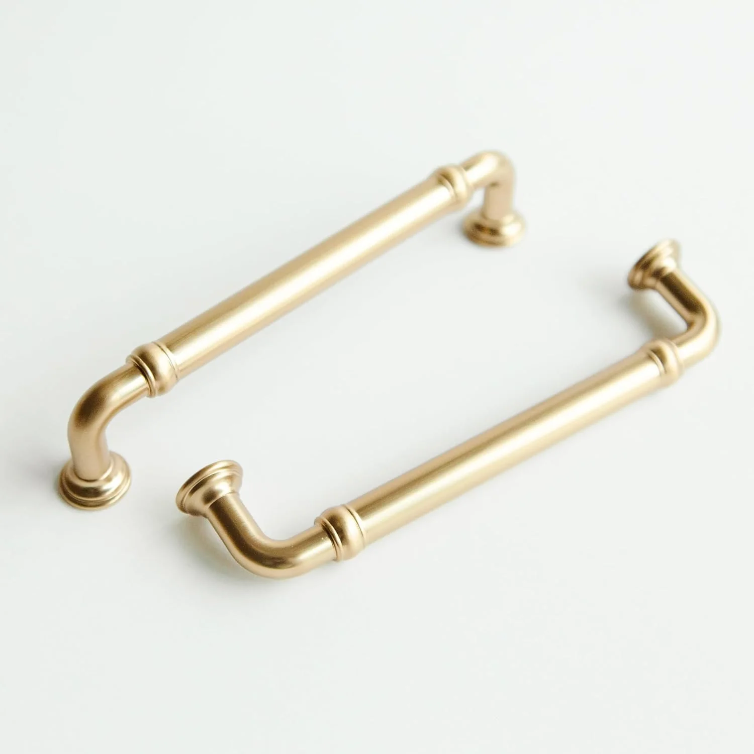 Lake & Loom 2 Pack Walden Brushed Brass Cabinet Pulls Gold Cabinet Handles 5 inch (128mm) Kitchen Cabinet Handle Gold Pulls Dres