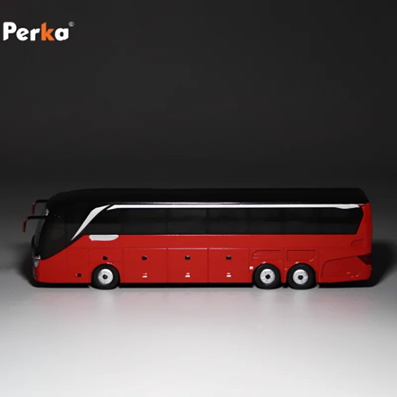 

Perka литой под давлением масштаб 1:64, туристический автобус, модель автомобиля из сплава, готовый продукт, имитация коллекции игрушек, подарок, статический дисплей