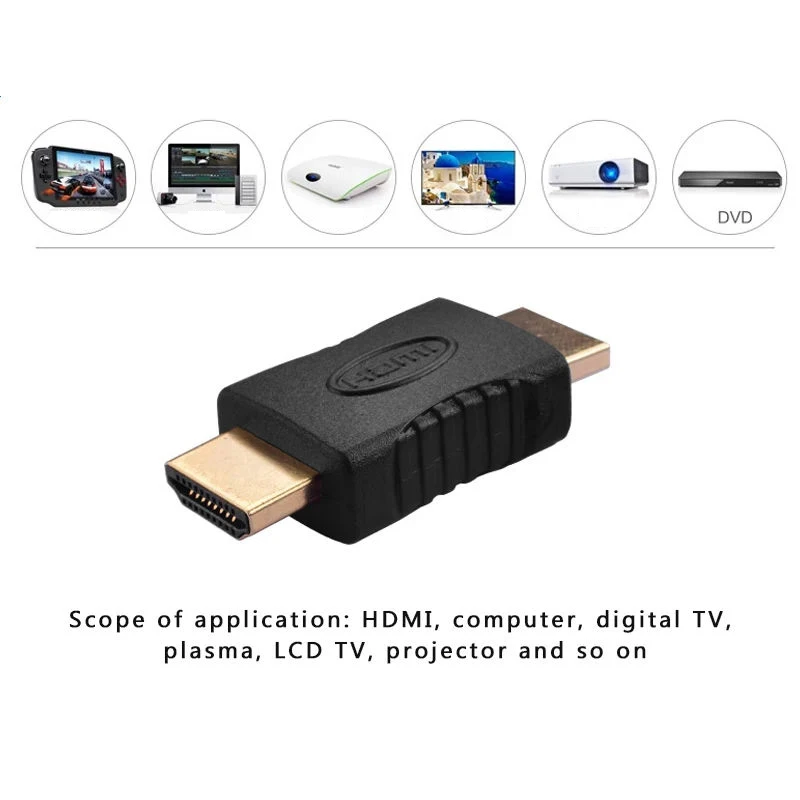 1080P HDMI-compatible 1.4 Male to Male Expansion Cable Adapter Connector Converter For PC Computer LCD TV Projector HD Camera