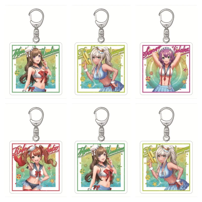 Японская популярная игра D4DJ Groovy Mix фигурки тогсу Рей аймото ринку Косплей акриловые брелки милые Мультяшные аксессуары Сумка Поклонники подарок