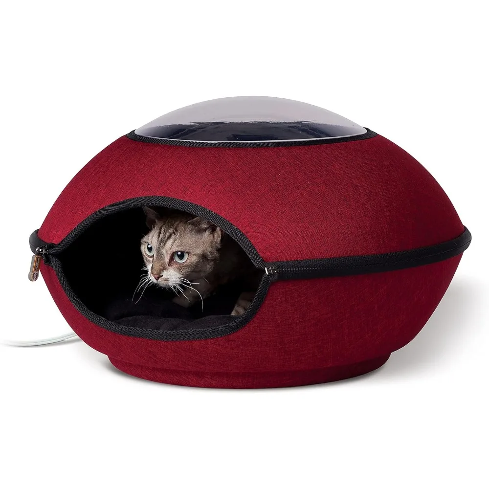 Heated Cat Hole Cage for Cats Cages Pet Corral Thermal Cat Pad Hideaway for Small or Large Cats and Kittens Animals Products