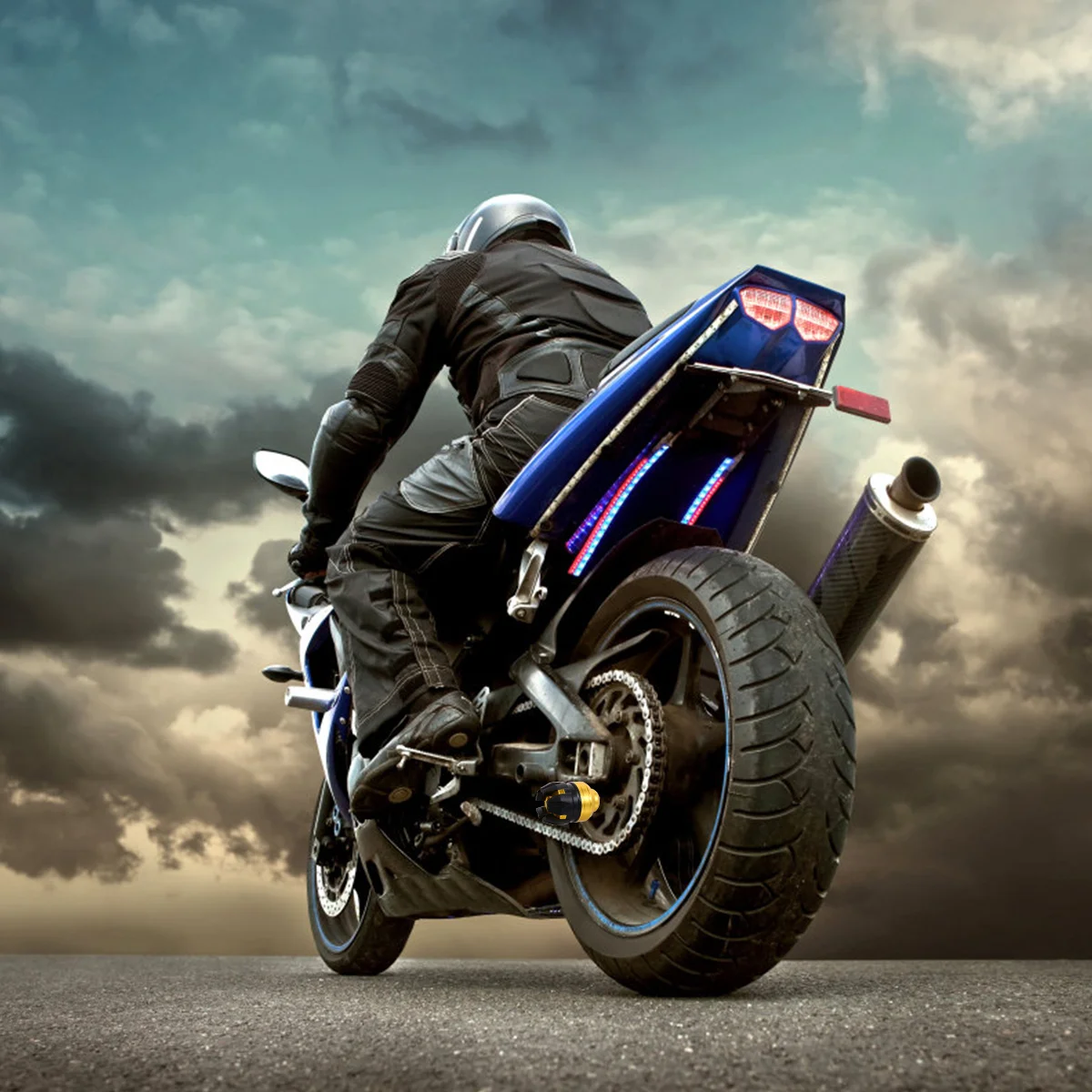 

2pcs Motorcycle Anti Collision Front Fork Cup For Motorbike Durable Aluminum Alloy Front Fork Protection Cap With Buffer Pad