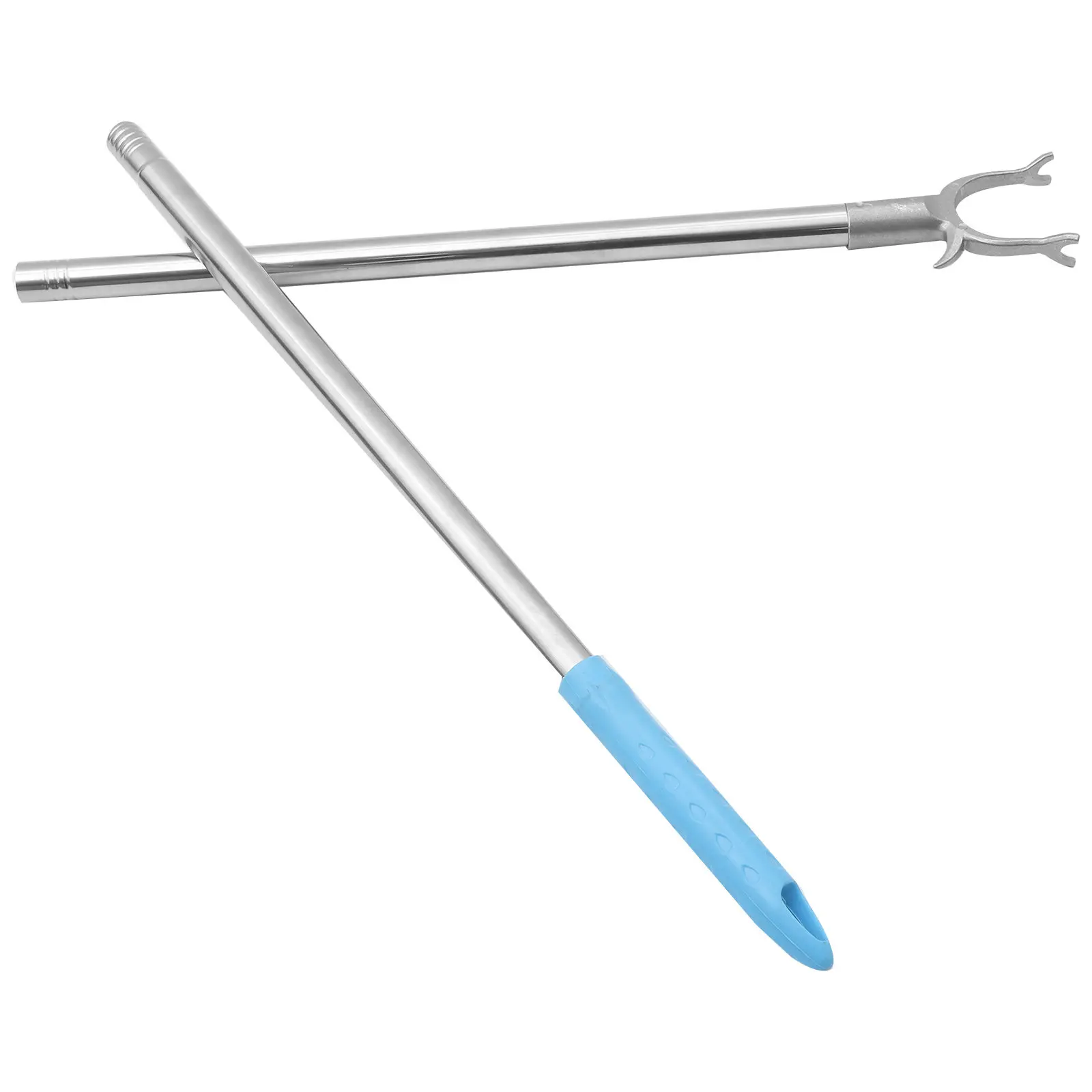 Reliable Clothes Reach Pole Stainless Steel Aluminum Material High Load Capacity Clothesline Rod for Home Laundry Clothes Drying