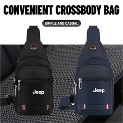 1pc Car Small Backpack Single Shoulder Crossbody Bag One-shoulder Messenger Bag For Jeep Renegade Patriot Wrangler GrandCherokee