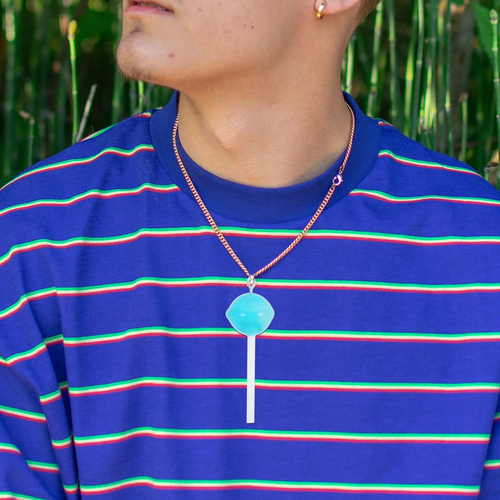 

50Pcs Lollipop Charms Pendant Resin Candy Charms for Jewelry Making Keychain Decor Craft Accessories Key Charm