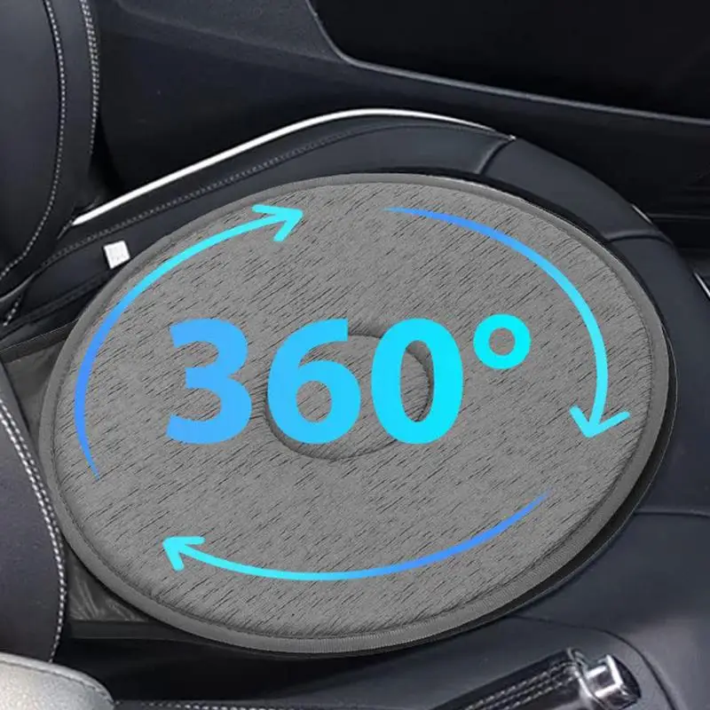 360 Rotating Anti-slip Car Seat Pad Chair Seat Revolving Cushion Memory Foam Mat Breathable Aid Chair Seat Pad Car Accessories