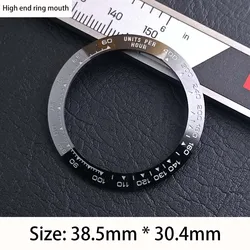 Watch bezel 38.5MM, high-end ceramic bezel inner diameter 30.4MM, watch bezel accessory, suitable for replacing bezels between 1