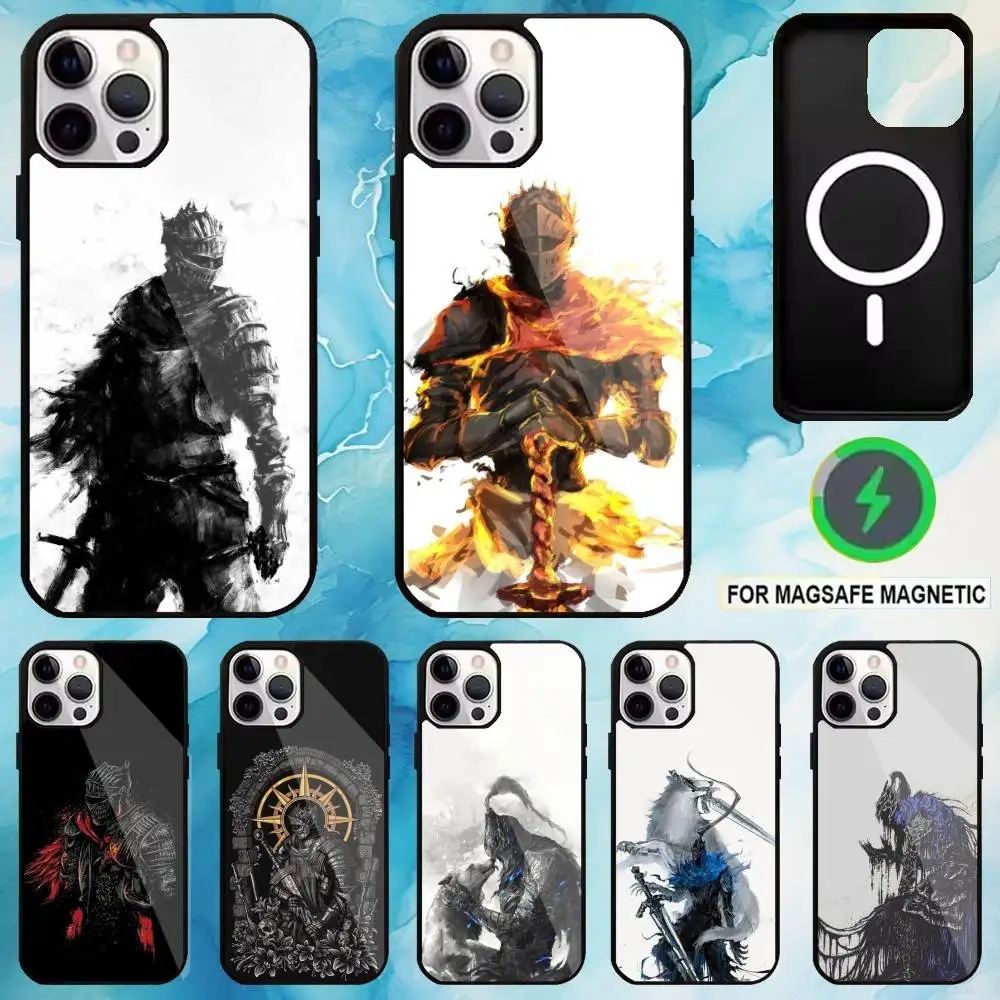 

D-Dark S-Souls Game Phone Case For iPhone17,16,15,14,13,12,11 Plus,Pro Max Magnetic Magsafe Wireless Charging
