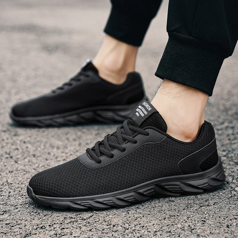 New men's casual shoes Breathable mesh cloth men's shoes large size fashion sports shoes Light running shoes