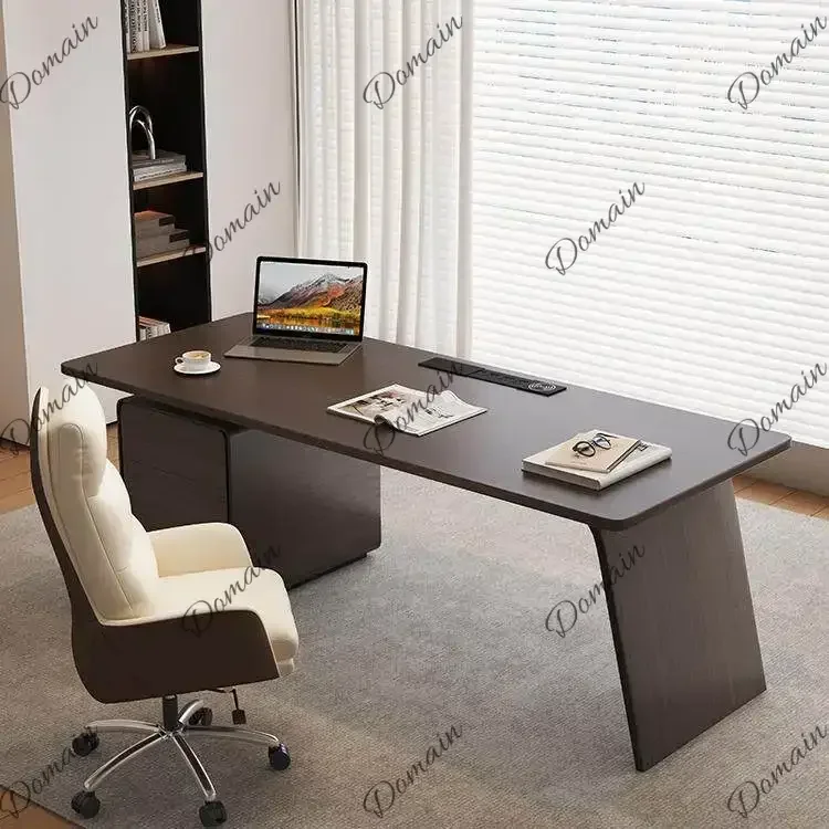 NB X Strong Asthetic Executive Desk Brown Leg Support Large Luxury Office Desks Drawers Modern Mesa De Escritorio Office Furnitu