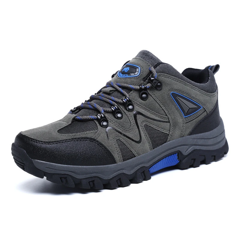 2024 New Outdoor Sports Shoes Men's Reverse Velvet Leather Low Top Hiking Shoes Comfortable Hiking Shoes Large Size Casual - Image 5