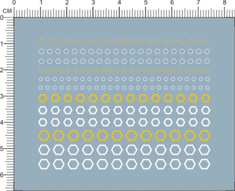 Hexagon Honeycomb Nut Decals for GDM Model Kits 268