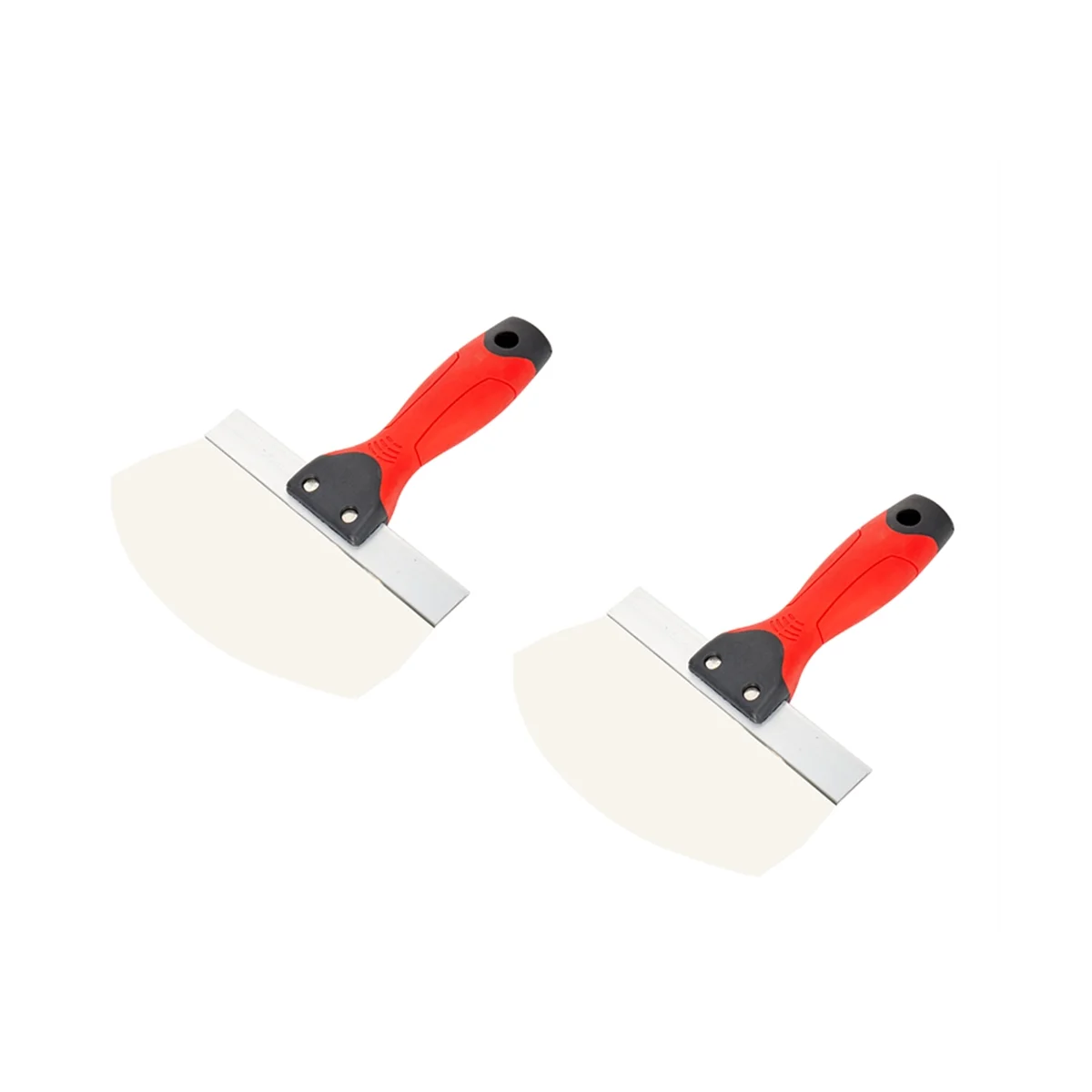 Colher de balde de 2 pces para drywall, colher de balde de aço inoxidável de gesso-lâmina sagrada curvada de 6.5 Polegada para pintura, argamassa