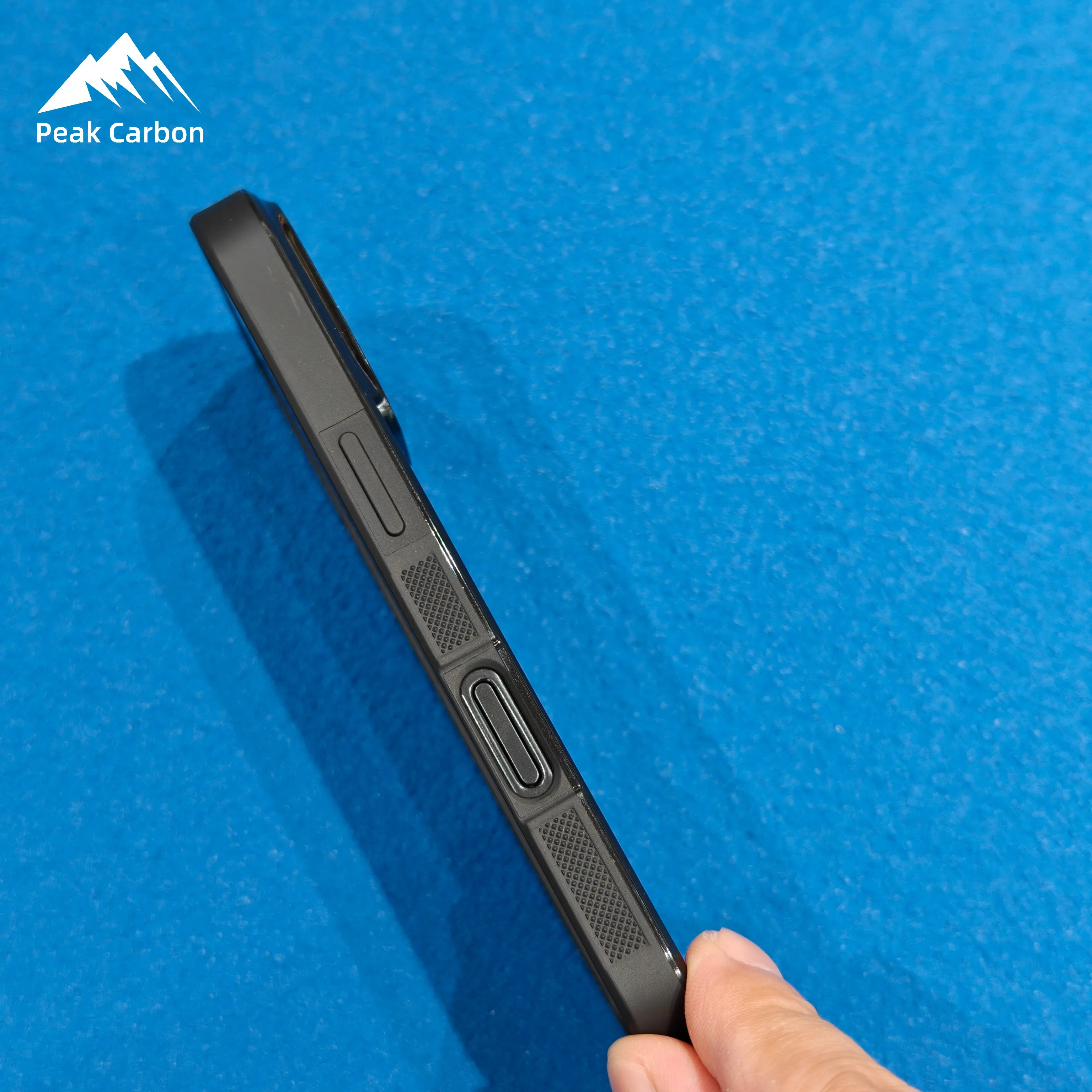 3K حك الأسود الحقيقي ألياف الكربون المغناطيسي شحن لاسلكي جراب هاتف آيفون 16 15 14 13 12 11 Xs ماكس 16e mini مع Magsafe