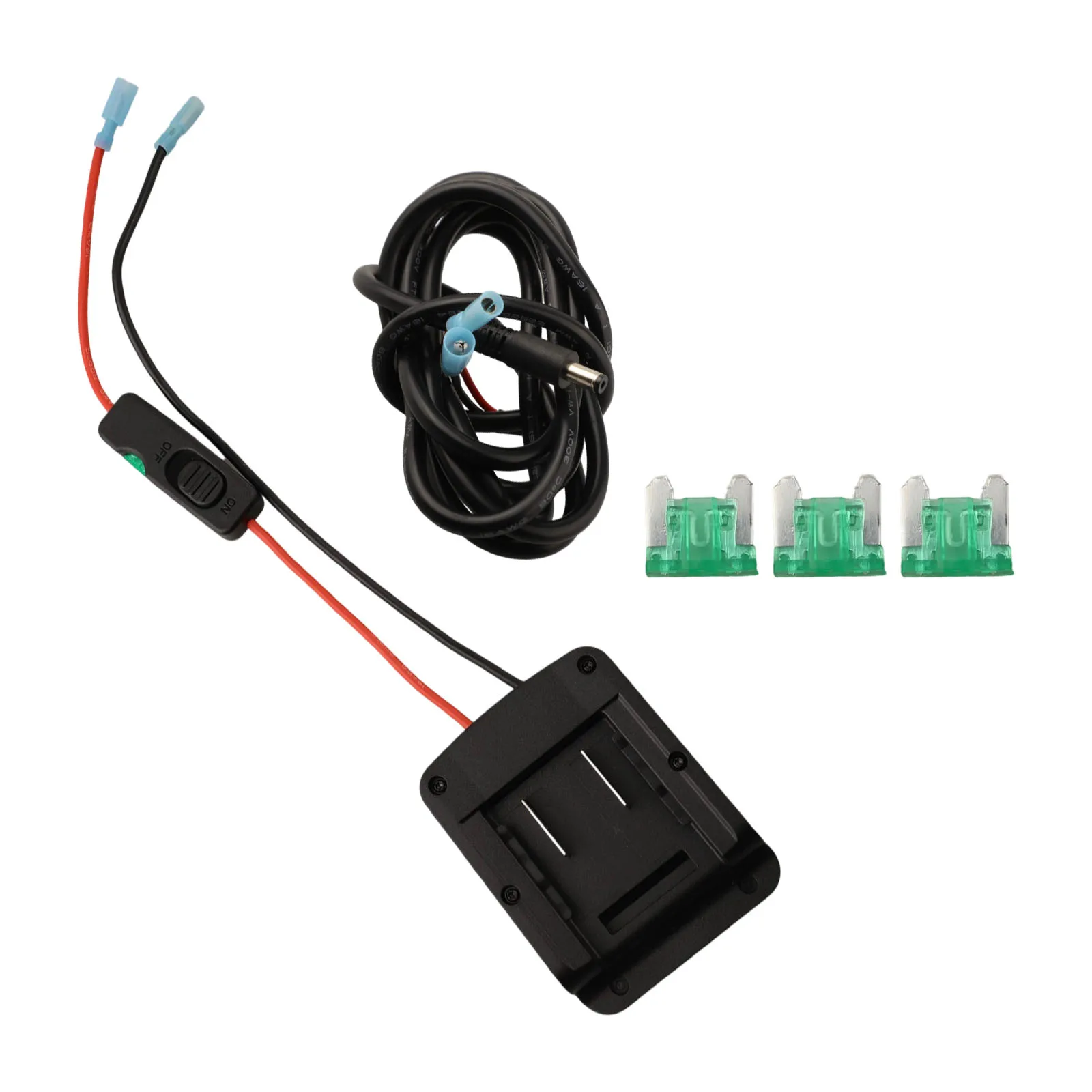 

For Einhell Power X-Change 18V Battery Adapter with Fuse & Switch, Orange Dock Connector for Starlink Compatible Devices, 12x7cm