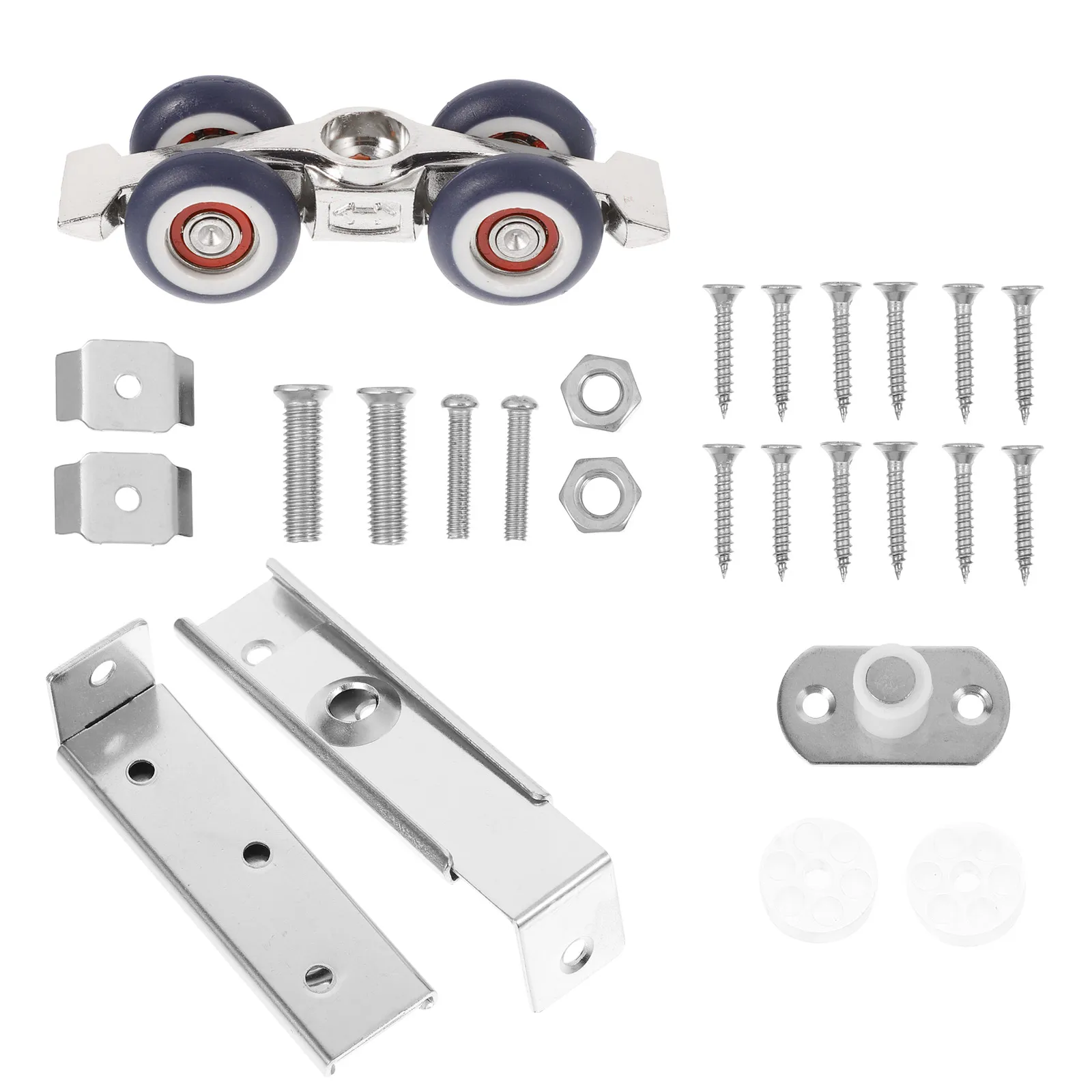 

Zinc Alloy Sliding Door Wheel Enlarged Diameter Strong Load Bearing Quiet Wider Track Roller Wood Door Cabinet Hardware