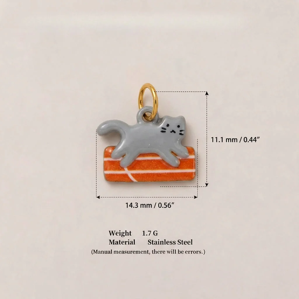 Niedliche Neue Beliebte Tier-Serie Katze Ski Volleyball DIY Anhänger Charms Schmuckherstellung – Detail 5