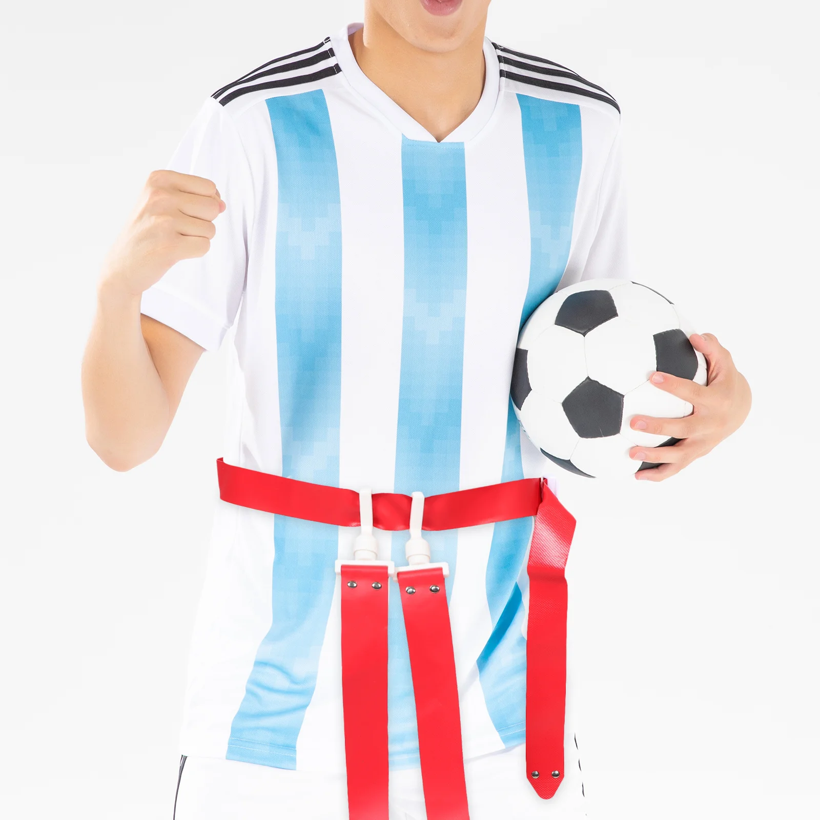 Cinturón de bandera de fútbol grueso, banda de entrenamiento de Rugby ajustable, banderas reutilizables, accesorios deportivos, juegos de día en el campo