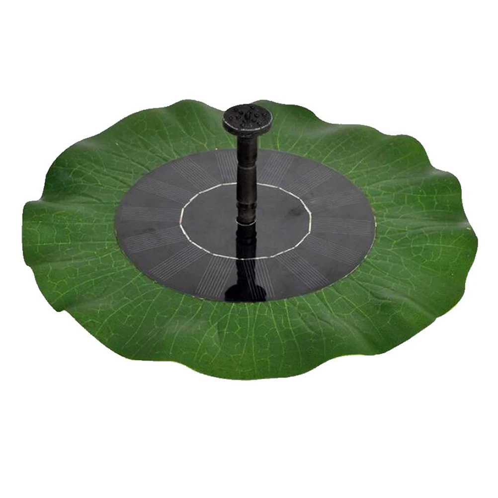 

Lotus Leaf Fountain Water Pump Lily Pad Decoration Floating Pond Outdoor Solar Pool Garden
