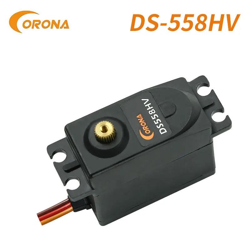 1Pcs Corona DS558HV Standard Digital Metal Gear Servo 14kg / 0.18sec / 58g For RC Airplane Car Robot Simulator