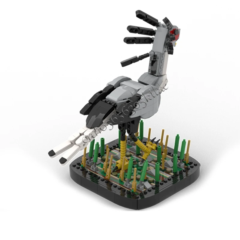 735 PCS Animal Secretary Bird MOC Customize Modular Building Block Design Brick Simple Popular Creative DIY Assembly Toy Gift