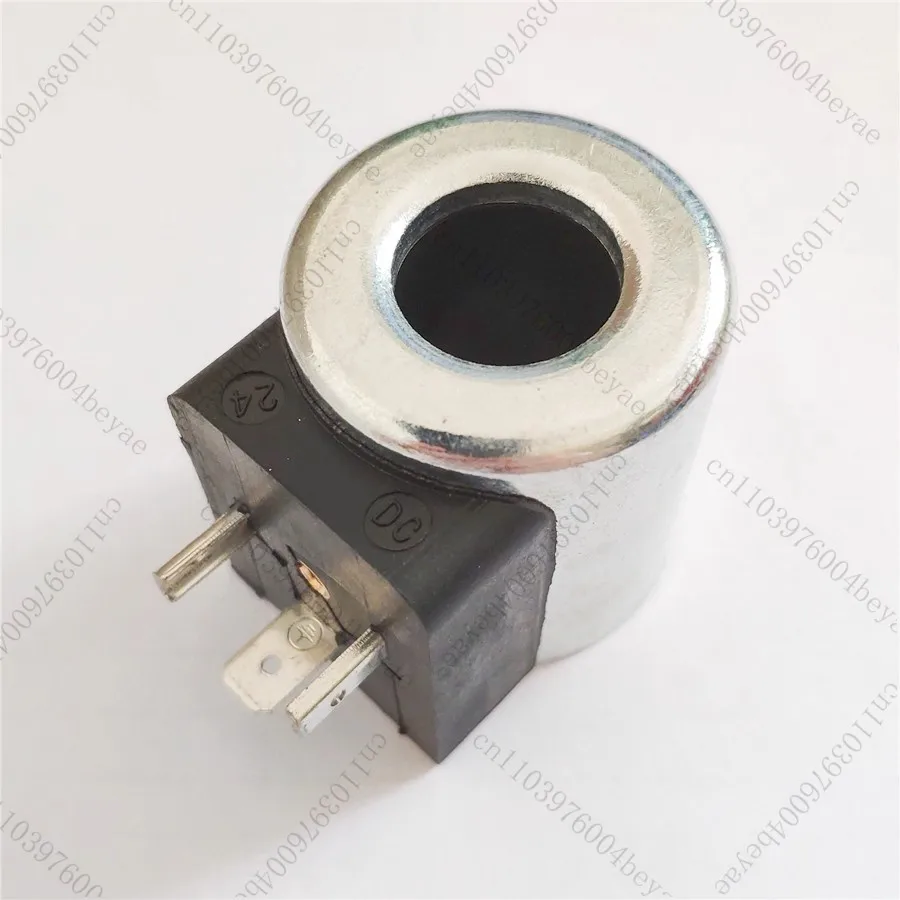 Excavator Fitting Solenoid Valve Coil Pilot Safety Lock Solenoid Valve Coil Inner Diameter 18mm Height 40mm
