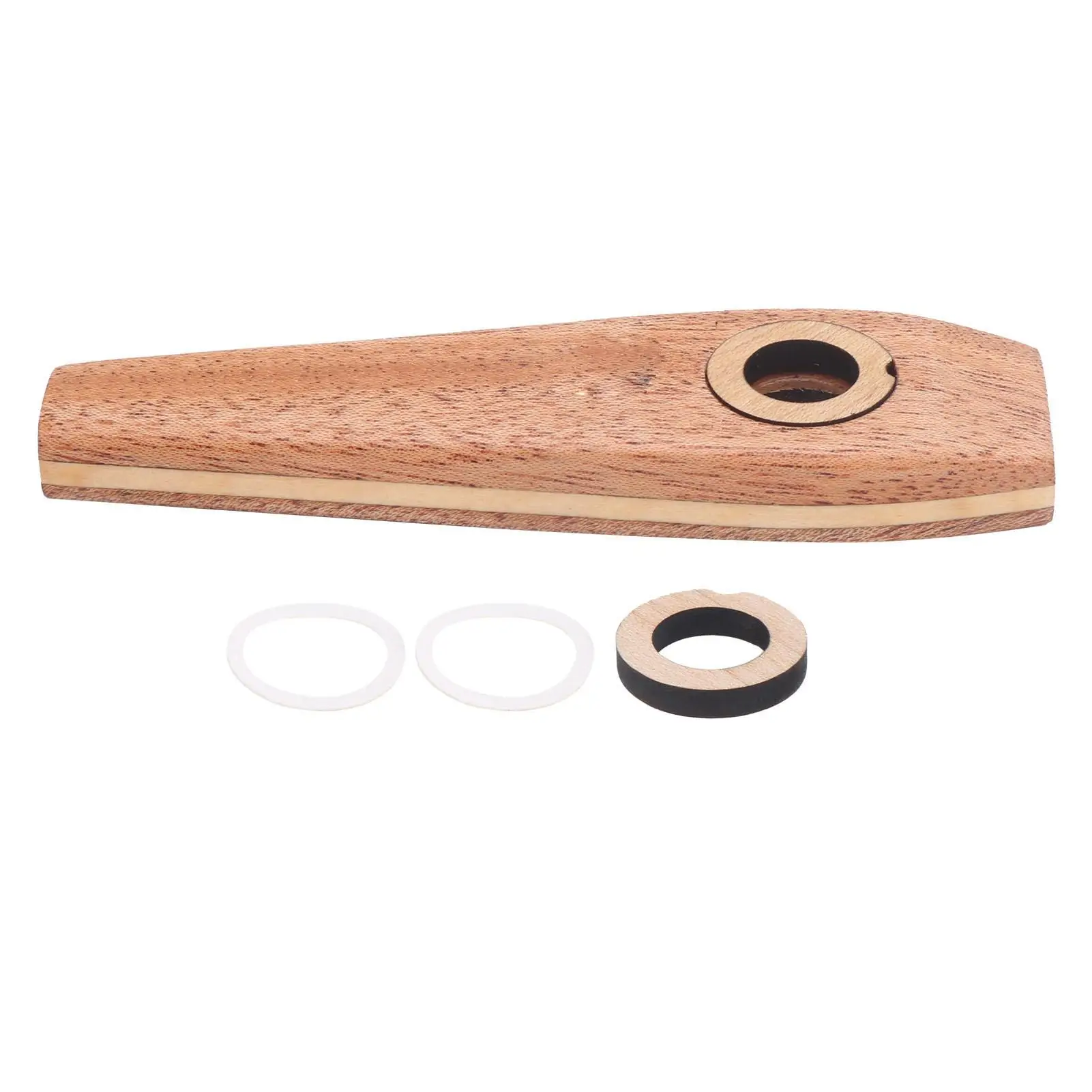 Wooden Kazoo Flute - Sturdy Harmonica & Guitar Accompaniment, Perfect Music Companion for All Ages