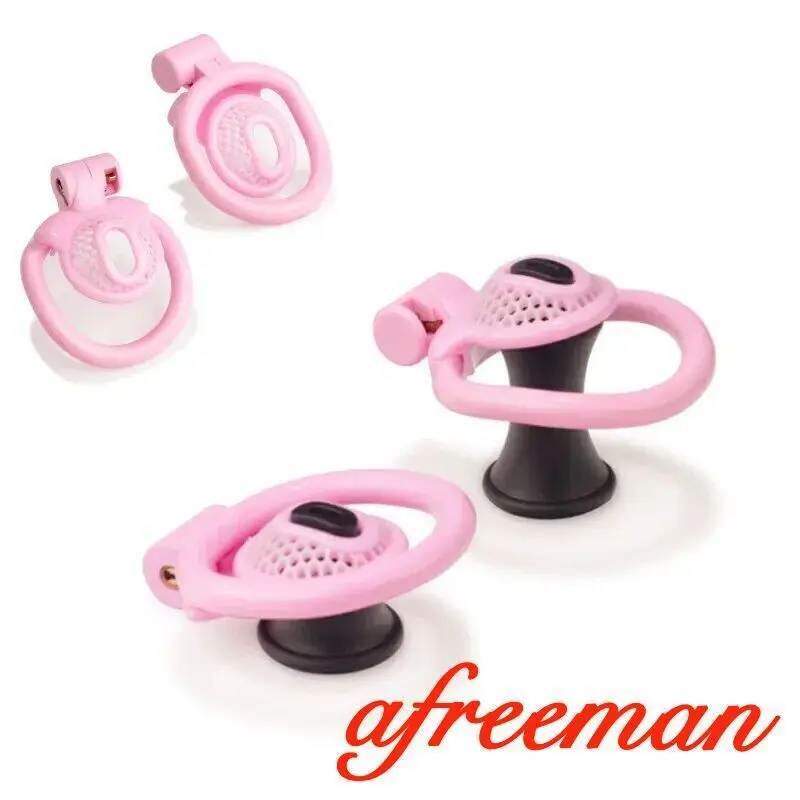 Sissy Inner Micro Chastity Cage, Dispositivos de castidade com plugue peni, Anéis leves de nylon, Brinquedo do sexo