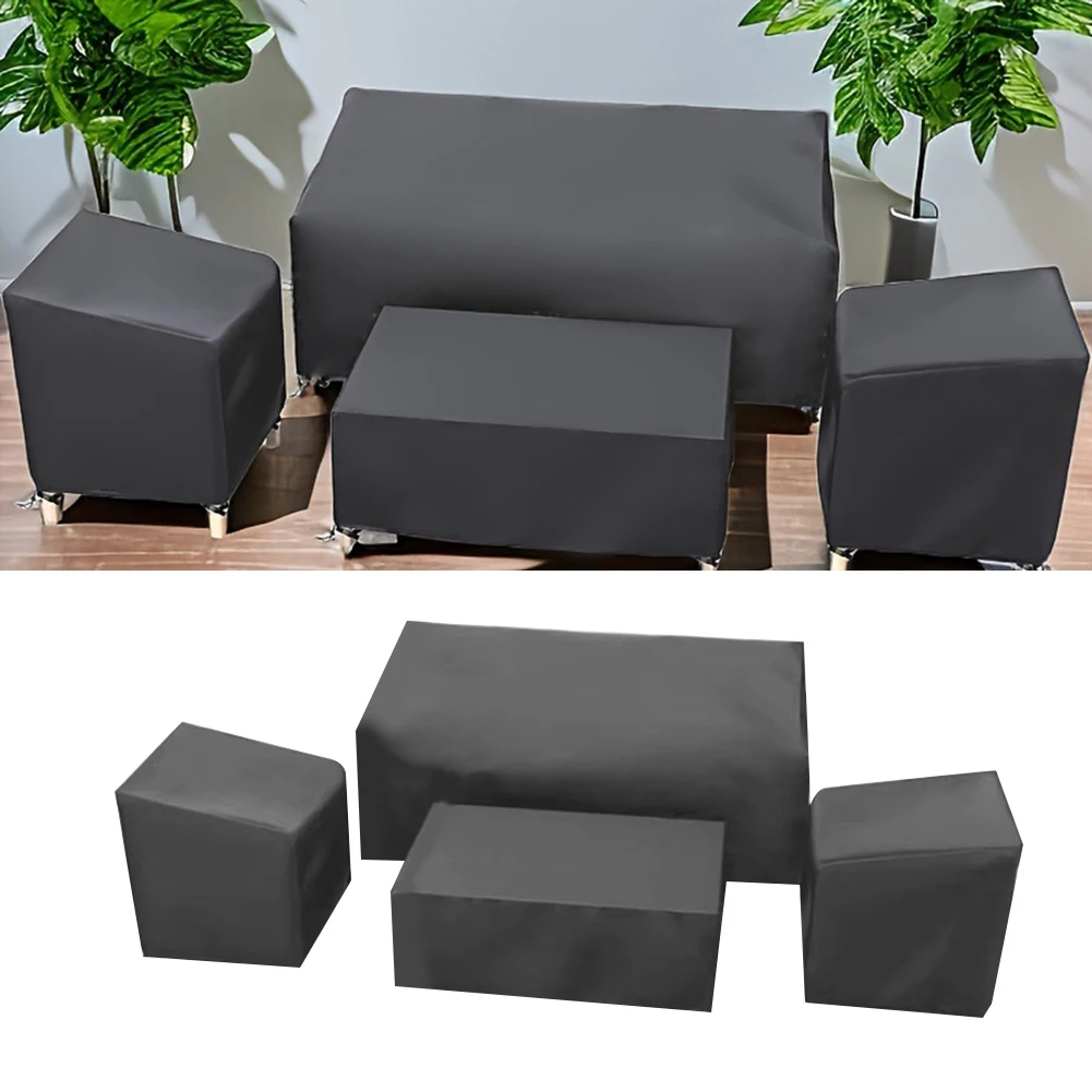 

Four Piece Sofa Coffee Table Chair Combination Courtyard Furniture Cover Furniture Covers Heavy Duty Waterproof Outdoor Cover
