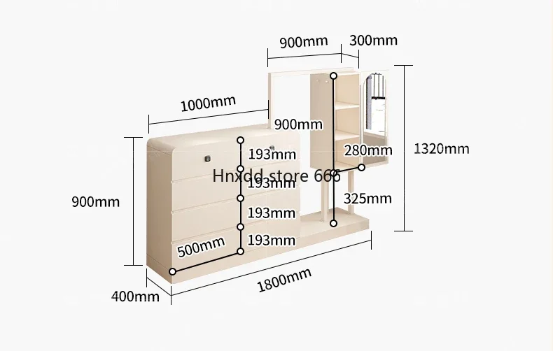 Multifunctional floor-to-ceiling bedside clothing and hat storage rack, multi-layer cabinet against the wall