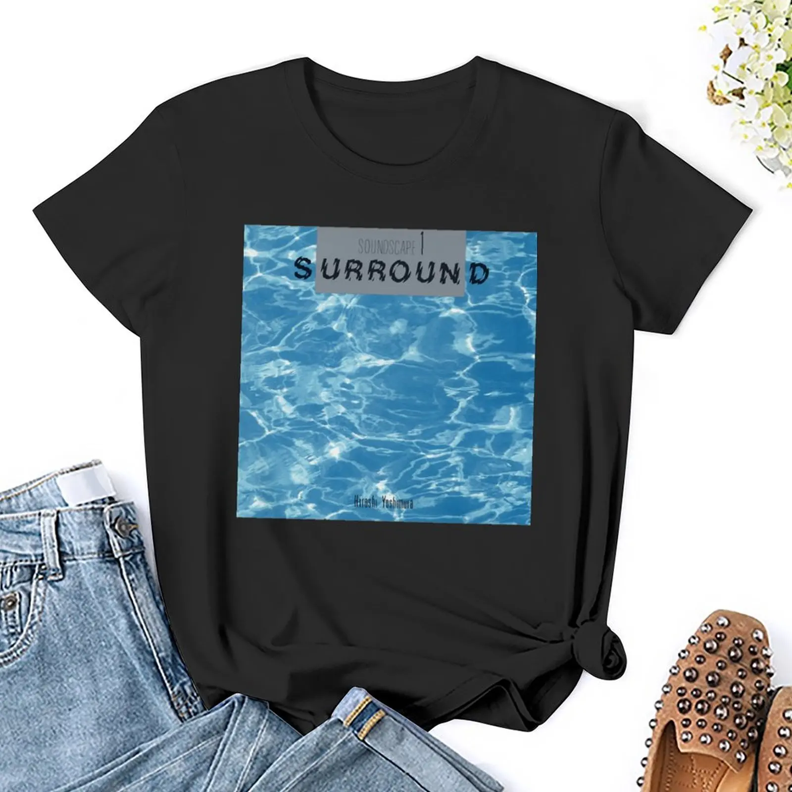 Harajuku Hiroshi Yoshimura Soundscape 1 Surround (1986) T-shirt  Move T-shirts Graphic Funny Vintag Leisure