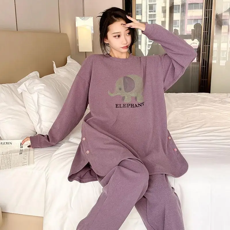 Plus Size 5XL 150KG Autumn Winter Women's Pajamas Set Long Sleeve Sleepwear for Sleeping Sets Pajamas for Women Fleece Sleepwear