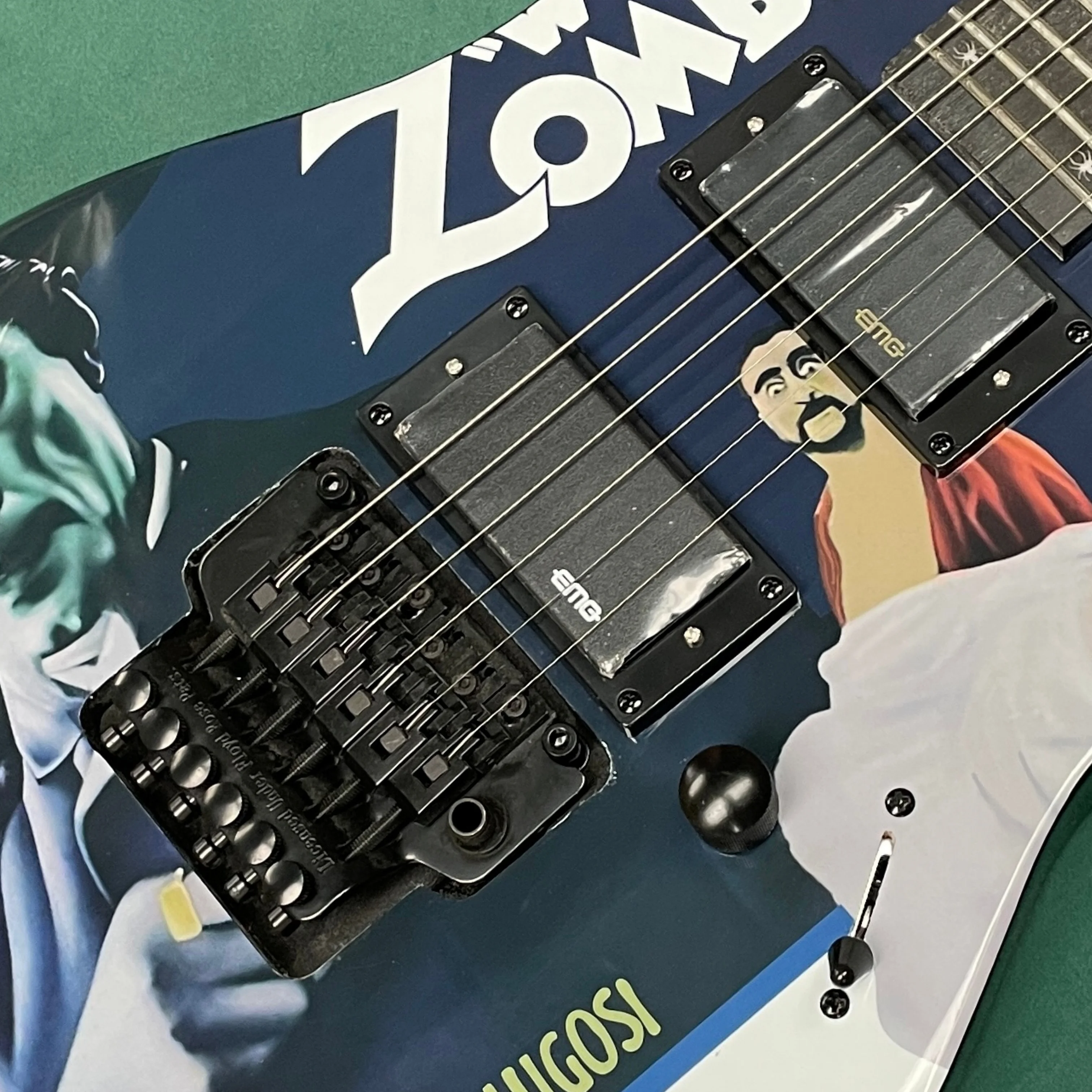 6-string electric guitar with mahogany body, humbucker pickups, and tremolo system guitars—collector's edition electric guitarra