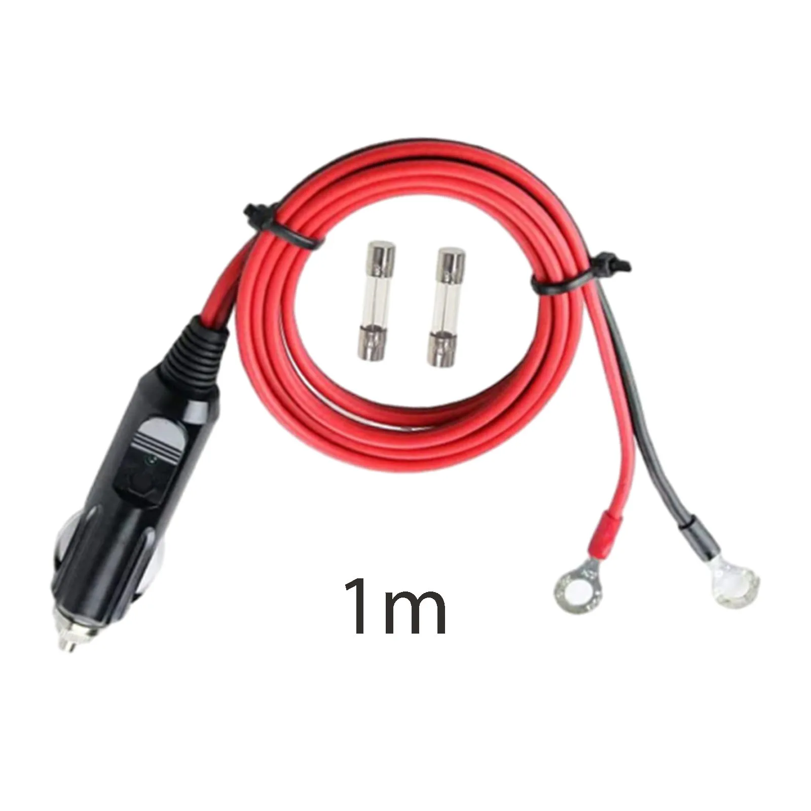 Generyczna zapalniczka męski Adapter 1M wtyczka złącze przewodu kablowego akcesoria samochodowe wytrzymały kabel falownika 16AWG — zdjęcie 7