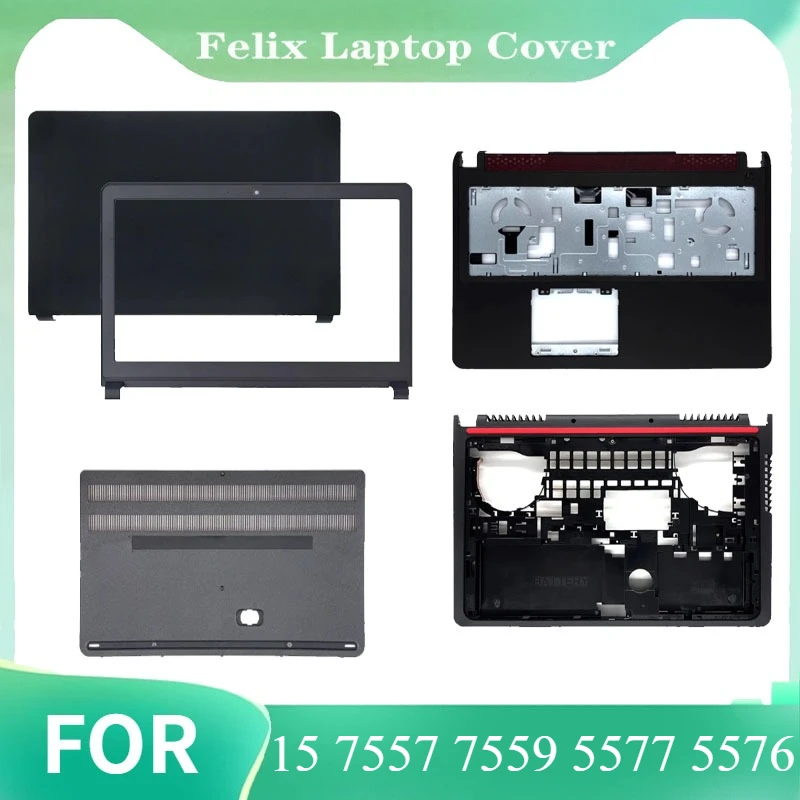 

Laptop Shell LCD Top Case/Bezel Cover/Palmrest Upper Case/Bottom Base Cover/Bottom Door No Touch For 15 7557 7559 5577 5576