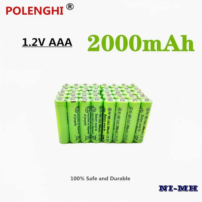 1.2V 2000mAh AAA NI-MH rechargeable battery