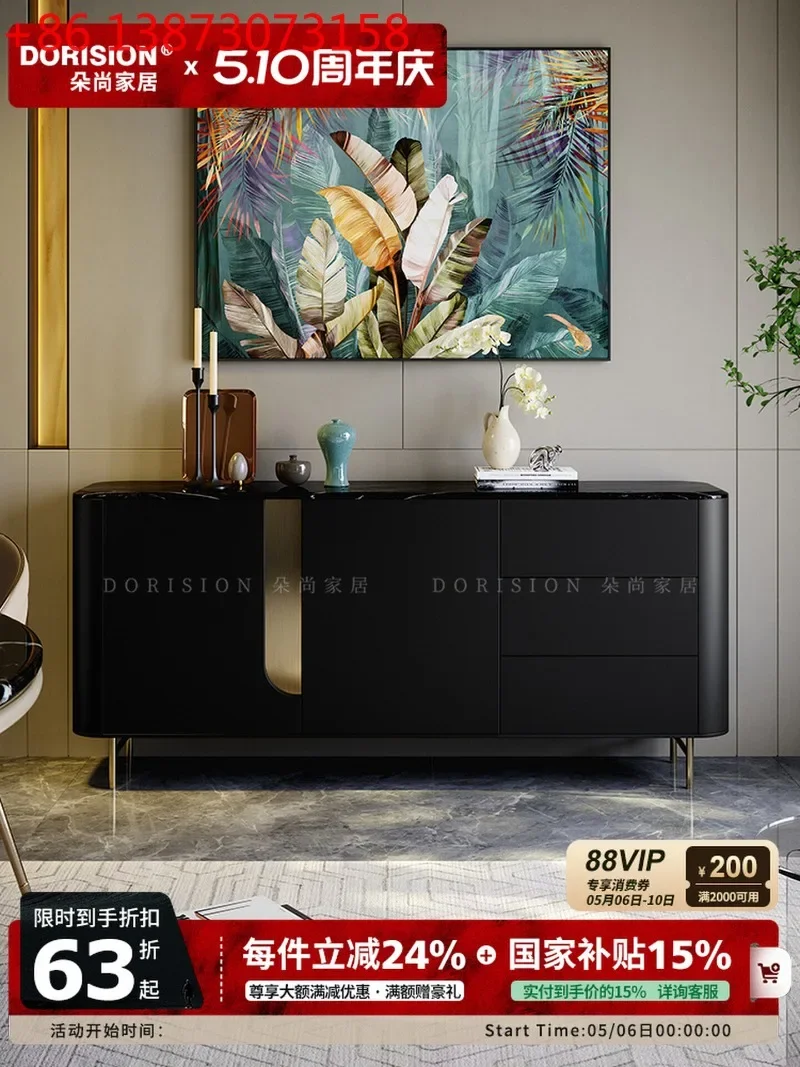 

Light luxury marble living room partition storage decoration modern simple entrance foyer solid wood porch cabinet