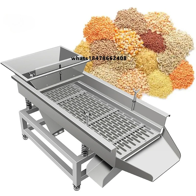 Stainless Steel Cereal Grading and Selecting Machine Grain Vibrating Sieve Machine Millet Processing Sieving Machine