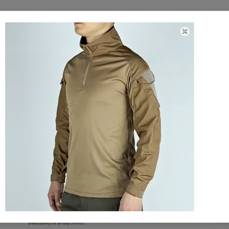 Army Outdoors T Shirt Long Sleeve Combat Shirt Tactical Clothing BreathableTraining Hunting Clothes Hiking Shirt Work Wear Men image 6