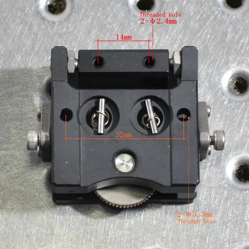 일본 Suruga Seiki B40-40E 수동 정밀 각도 변위 슬라이드 아크 틸트 조정 테이블 40x40mm