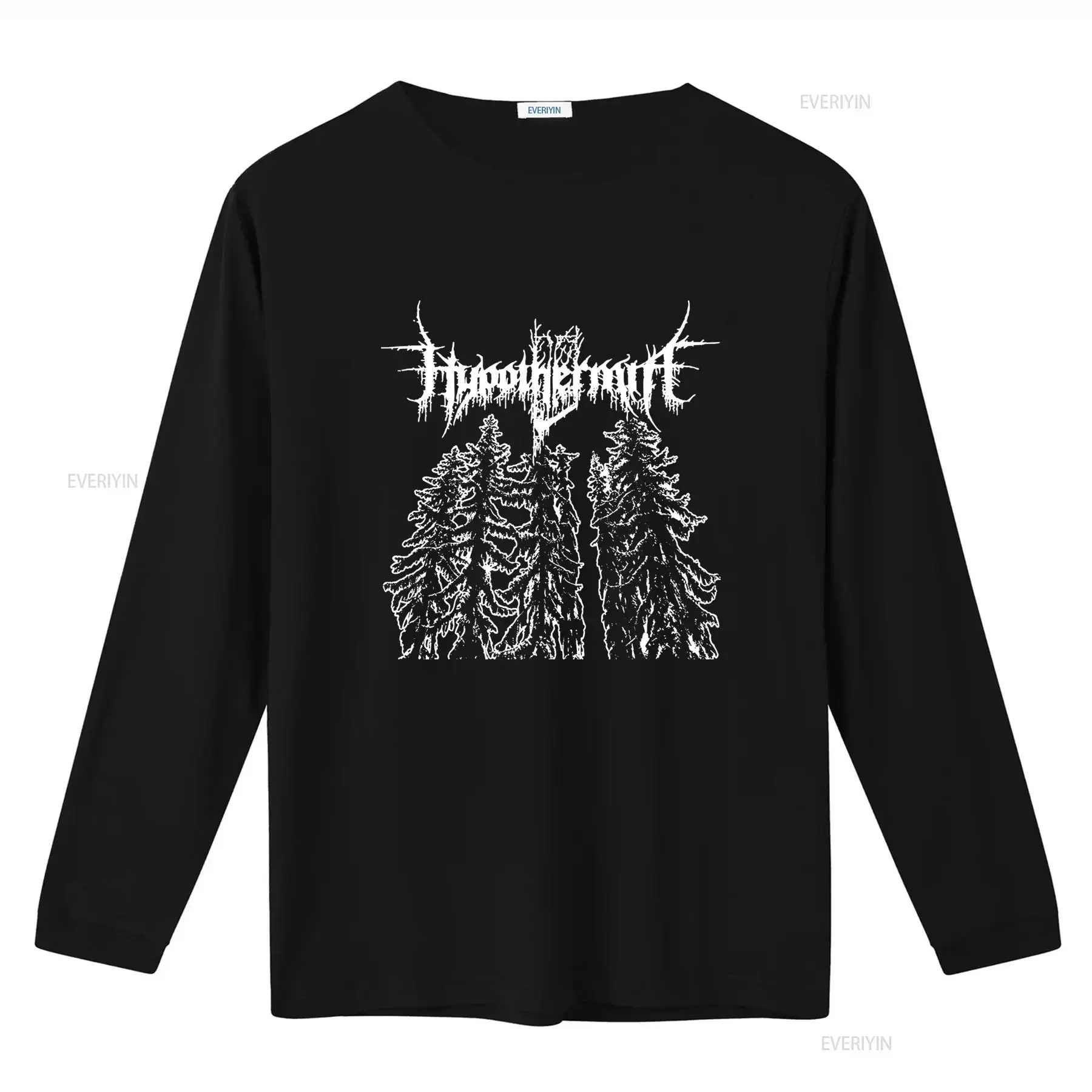 HYPOTHERMIA T shirt Black Metal Forest Design Perfect for Fans of Dsbm Abyssic Hate Kall Apati Happy Days Nyktalgia Lantlos