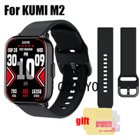 For KUMI M2 Smart watch Strap Band Silicone Sports women men Bracelet Screen protector