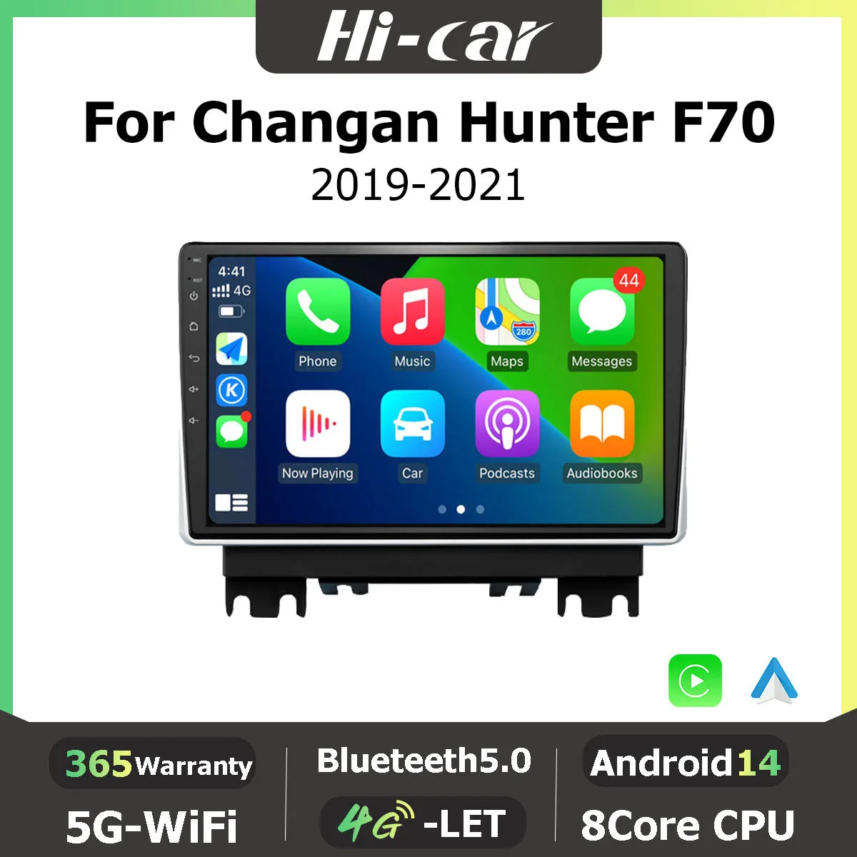 Car Stereo Radio Multimedia Player For Changan Hunter F70 2019-2021 GPS ASP FM Wireless Carplay Android Auto 2din DVD Head Unit