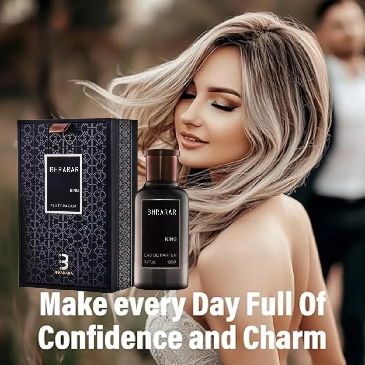 Bharara King Eau De Parfum 100ml for Men Citrus Fruity Cologne Orange Amber Musk Vanilla Long Lasting Fragrance for Luxury Gift view 5