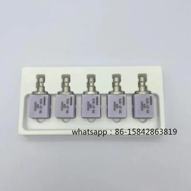 Lithium Disilicate Dental Translucency Materials, Ceramic Blocks, Dentistry Lab Materials, Cameo C14 CAD/CAM, 5 PCs/Box