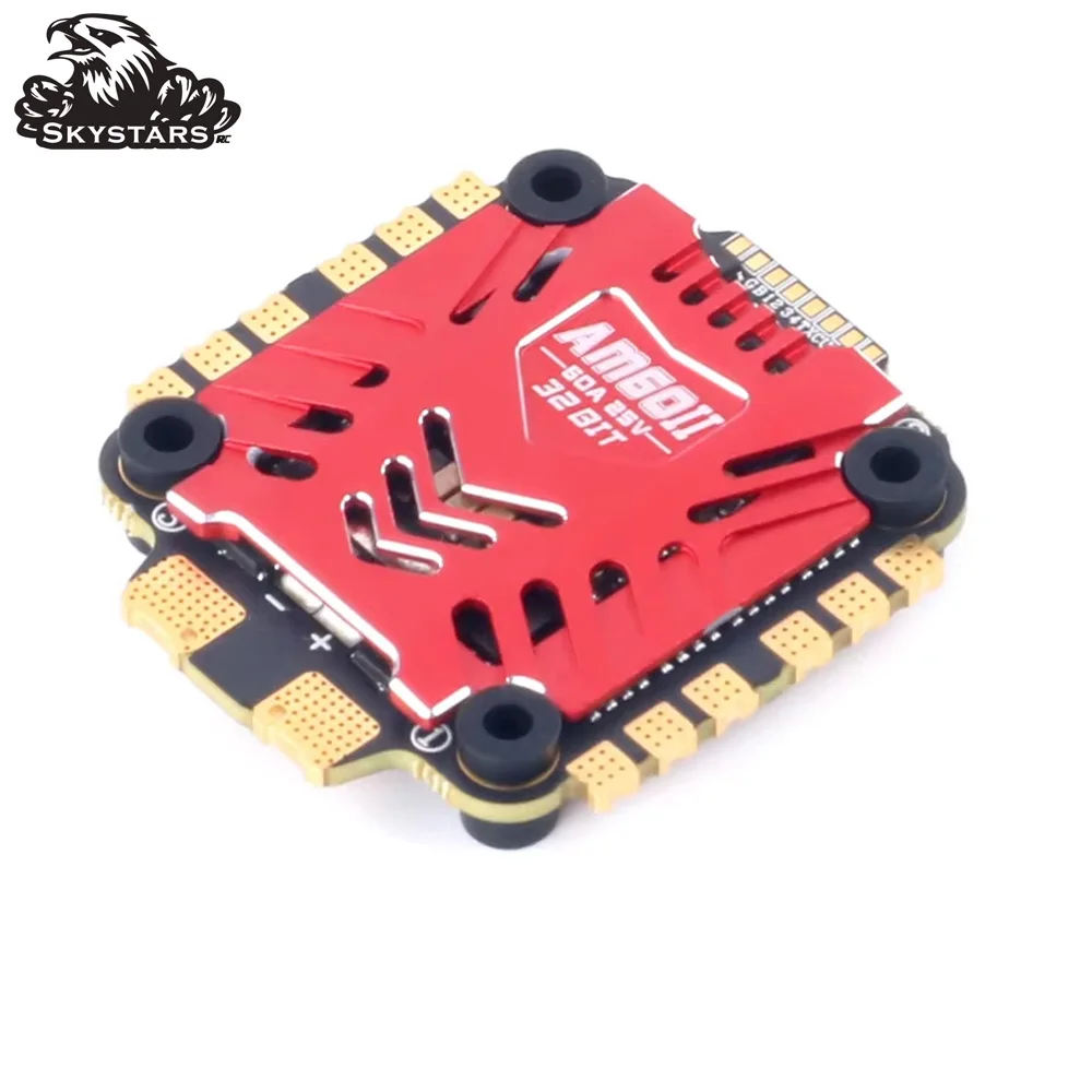 Skystars AM60 AM_32 60A 32Bit 3-6S 30.5mm 4in1 Brushless ESC Dshot 600/1200 for Fpv Racing Drone