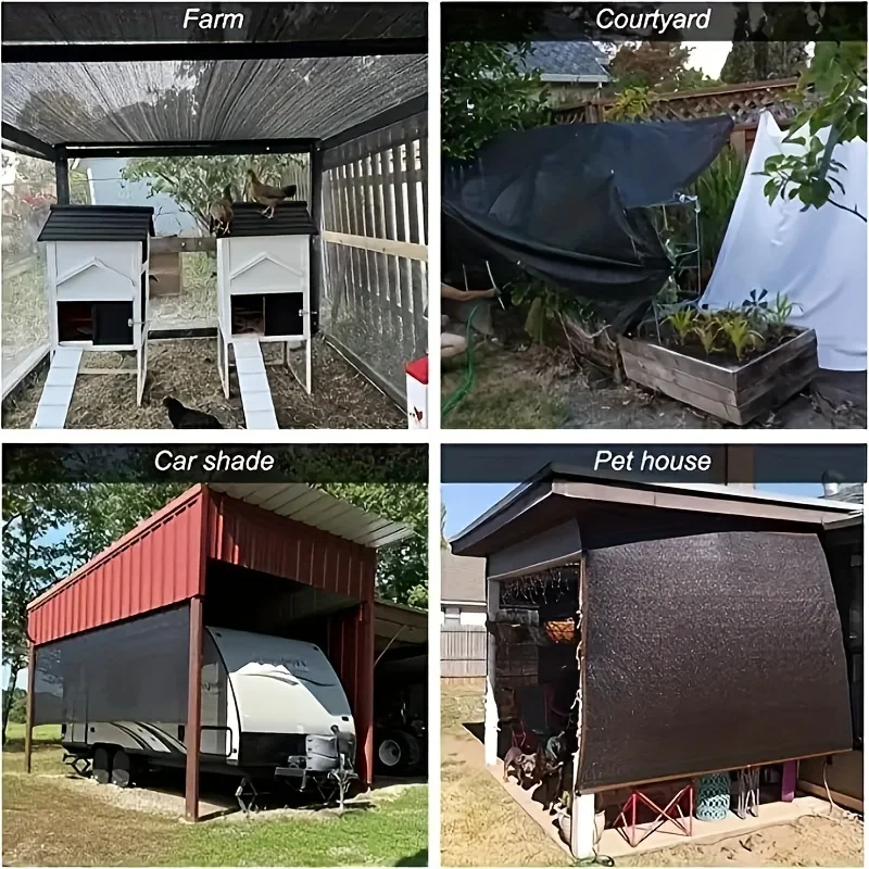 Pet Activity Area Special Sunshade Net - Black - Carefully Made of Safe Materials, Specially Designed for Pet Activity Areas Suc