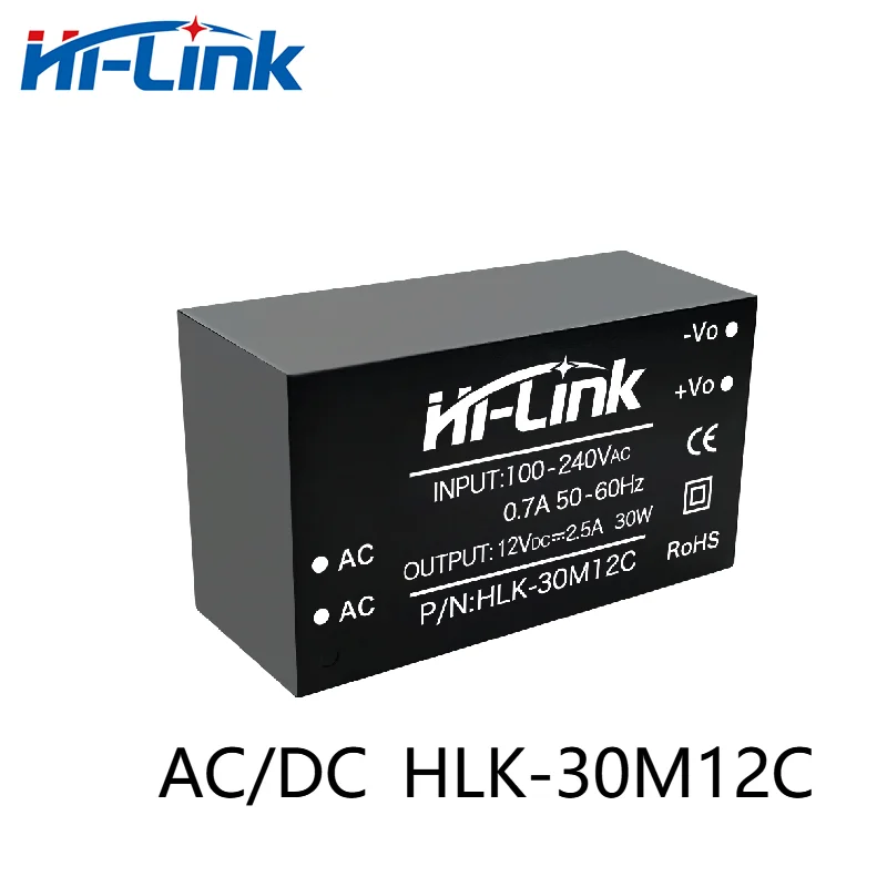 Freies verschiffen Hallo-Link AC-DC 12V 30W 2,5 A ausgang HLK-30M12C ultra-kleine mini größe hohe zuverlässigkeit