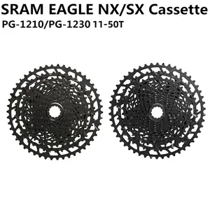 SRAM EAGLE NX SX CASSETE SX PG 1210 NX PG 1230 11-50T 12S TỐC ĐỘ MTB BIKE CASSETE MIỄN PHÍ 12 10 Cassette bán hàng chính NX 12V - 7